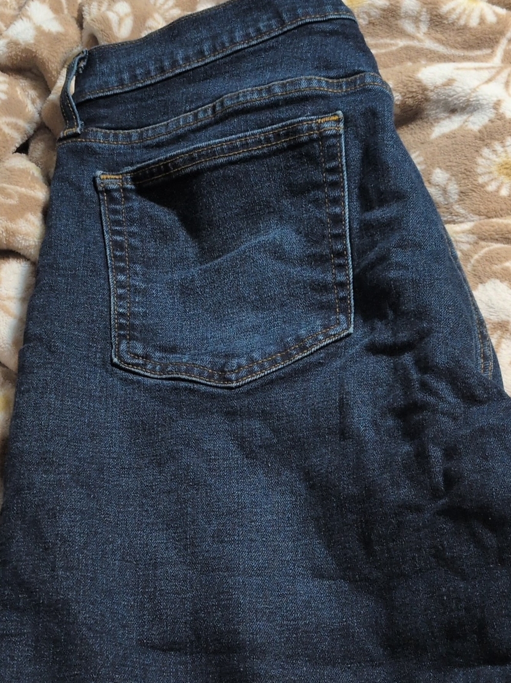 George Straight Jeans in Dark Blue Denim